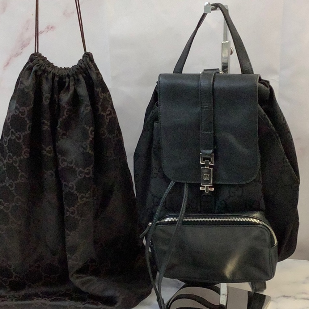 GUC Gucci Small Black Backpack